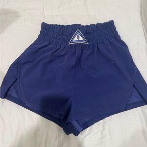 Free People Next Round Blue Athletic Shorts